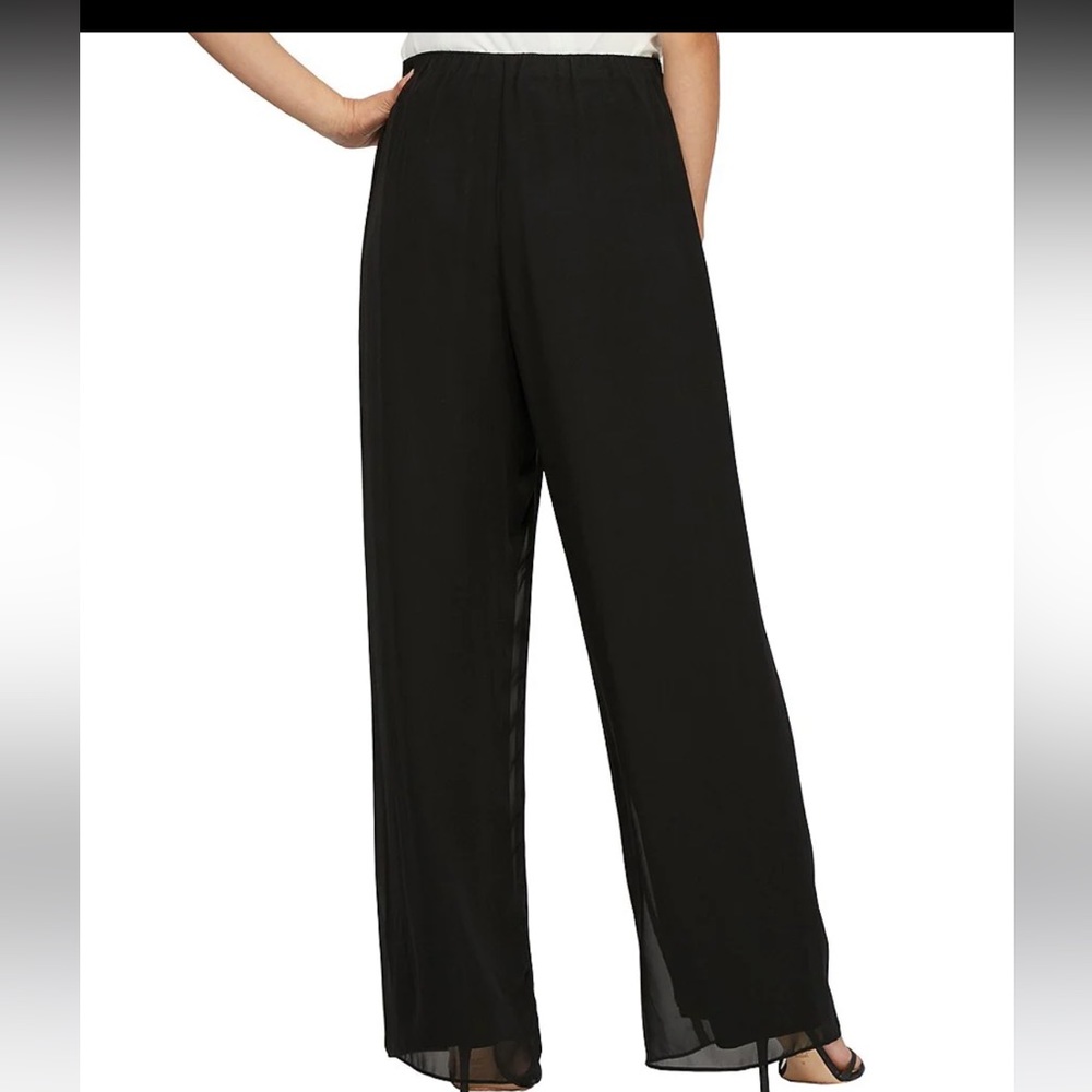 S. Levine dressy Pants with chiffon overlay